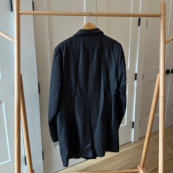 Zara Dark Gray Wool Men’s Coat Size 40 - Picture 7 of 10